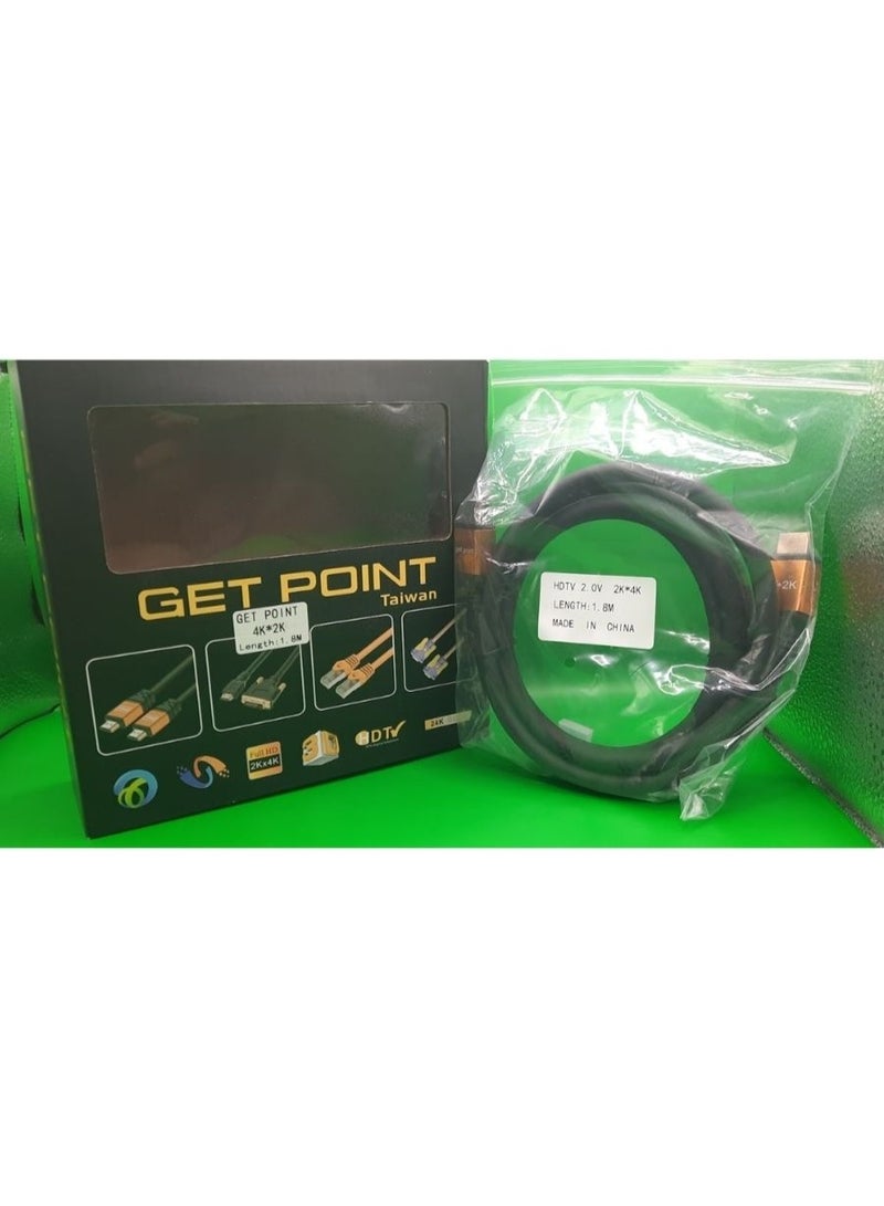 جيت بوينت 4K HDMI 連接線（1.8 公尺 Get Point） - Image 4